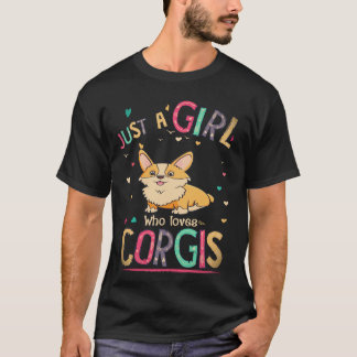 24 Nur ein Mädchen, das Corgis liebt T-Shirt