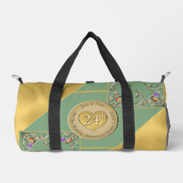 24. Opal-Jubiläum Druckausschnitt Nähtasche Duffle Bag