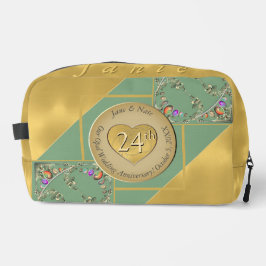 24. Opal-Jubiläum Druckausschnitt Nähtasche Waschbeutel