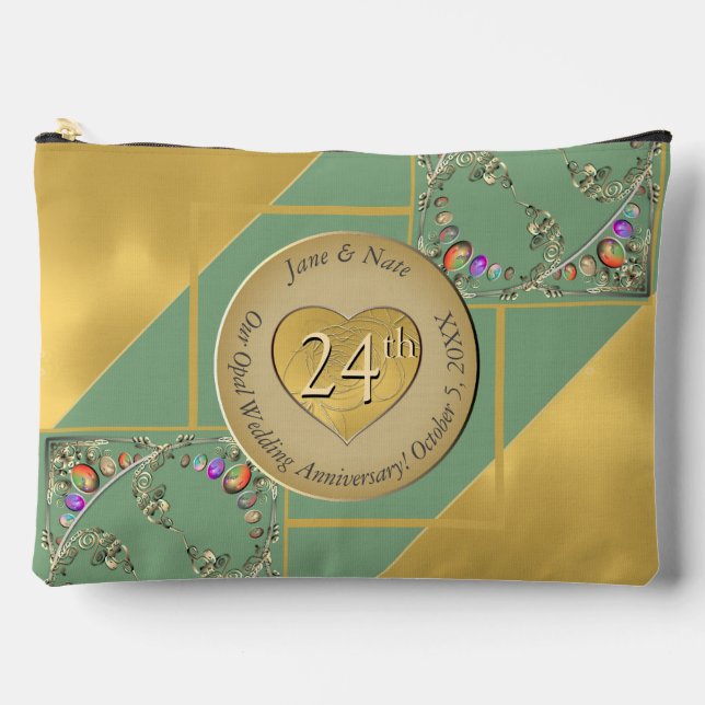 24. Opal-Jubiläum Druckausschnitt Nähtasche Zubehörtasche (Vorderseite)