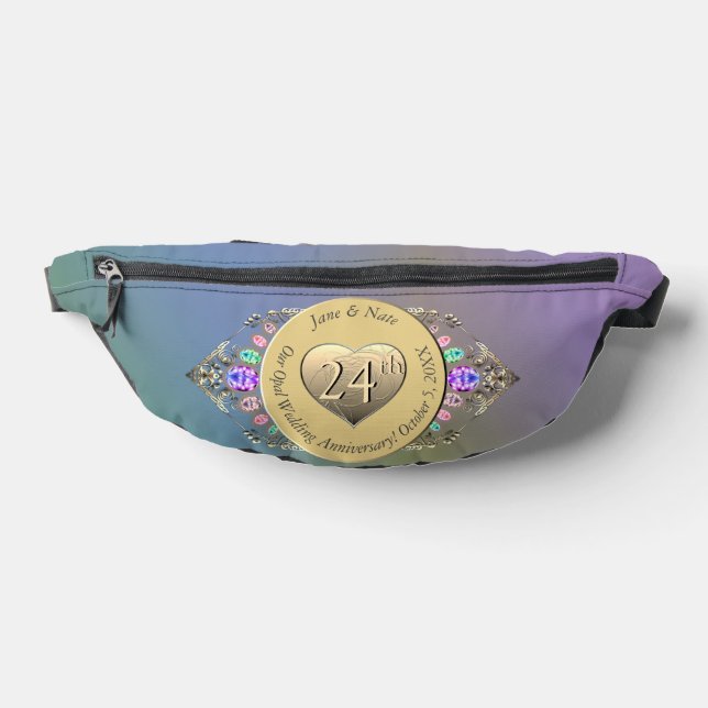 24. Opal Wedding Jubiläum Bauchtasche (Ablage )