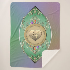 24. Opal Wedding Jubiläum Sherpadecke