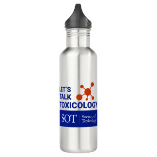 24 Oz Wasser Flasche-Let's Talk Toxicology Edelstahlflasche