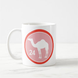 24 Stunden - Camel Design (rot) Tasse