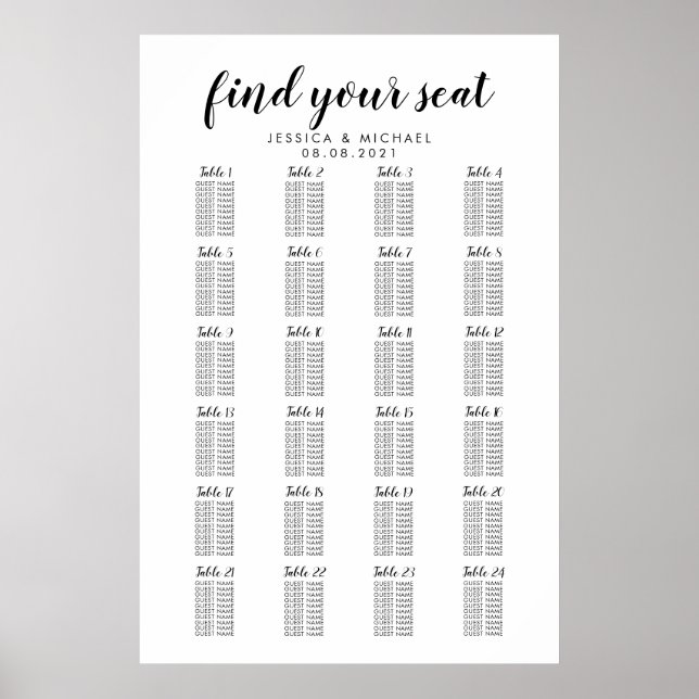 24 Tableau Grandes places Mariages (Devant)