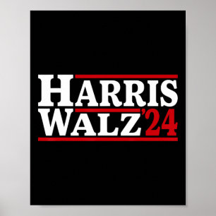 24 Wahl Kamala Harris Tim Waltz 24 Poster