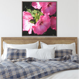 24"x24" wider Hibiskus Leinwanddruck