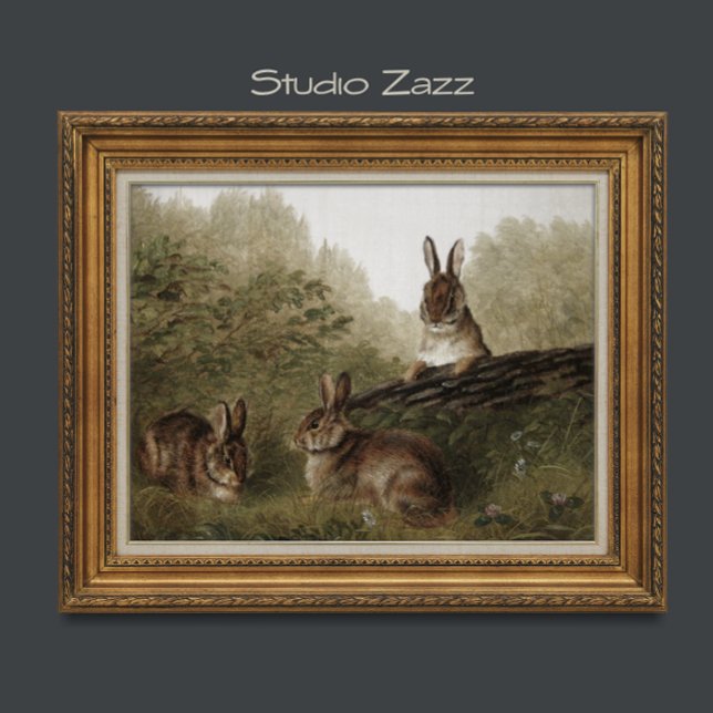 24 x 18 '' Vintage Kaninchenmalerei Poster (Von Creator hochgeladen)