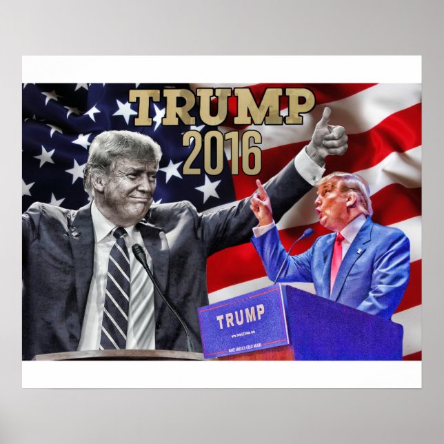 24" x 20", affiche de Donald Trump (Devant)