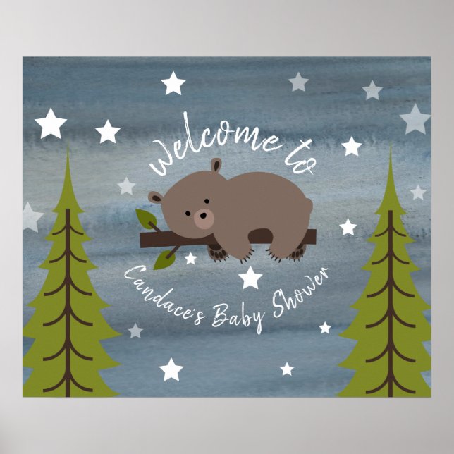 24" x 20" Baby-Showposter für Schlaftruhe Poster (Vorne)
