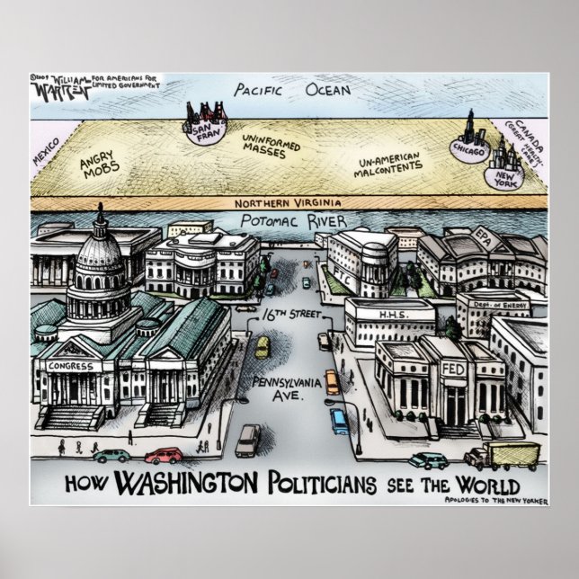 24" x 20", Poster - View aus Washington, D.C. (Vorne)