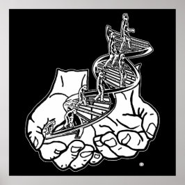 24" x 24", schwarzes werteposterpapier (Matte) Poster