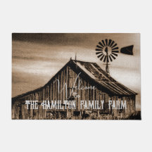 24 X 36 CUSTOM WILLKOMMEN IM FAMILIENBAUERN