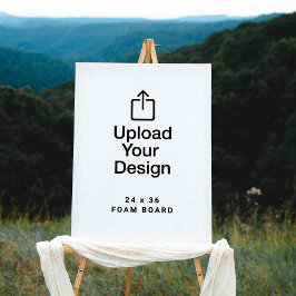 24" x 36" Foam Core Board, Upload Your Design