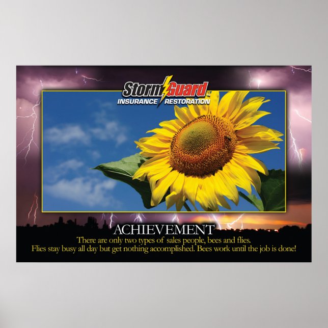24 x 36" Storm Guard "Achievement" Poster (Vorne)