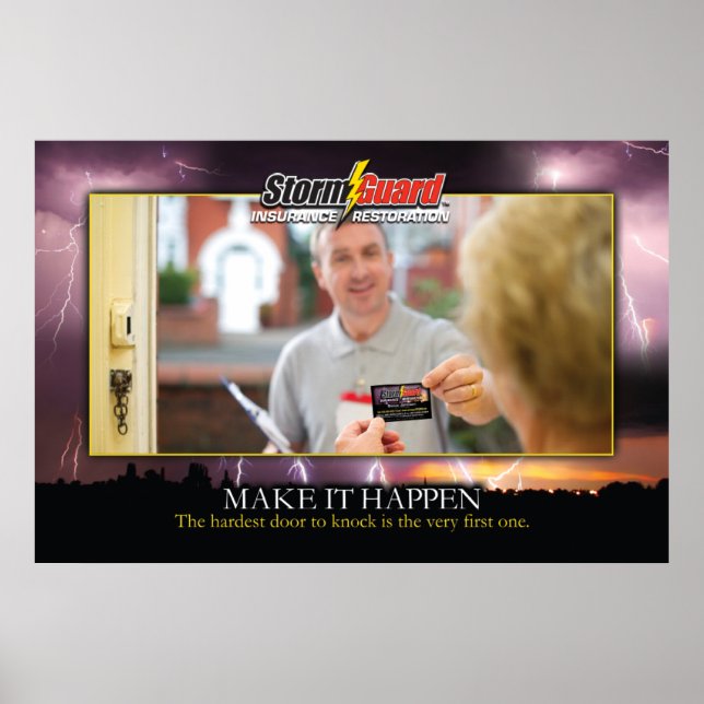 24 x 36" Storm Guard "Make it Happen" Poster (Vorne)