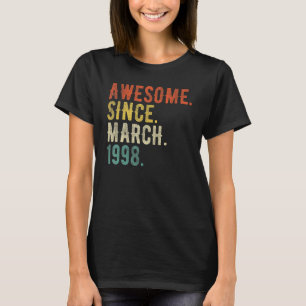 24 Year Old March 1998 T-Shirt