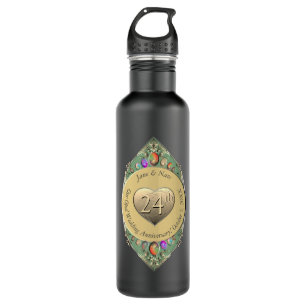24e anniversaire du Mariage Opal Bouteille d'eau