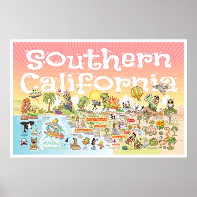 24X16 SoCal Sunset Poster (Vorne)