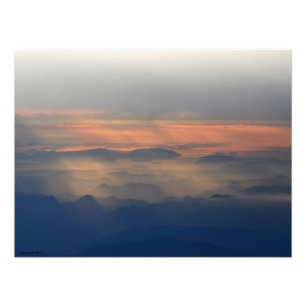 24x18 Kaskadengebirge Fotodruck