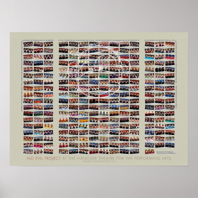 24x18 No Evil Project im Poster des Theaters von H (Vorne)