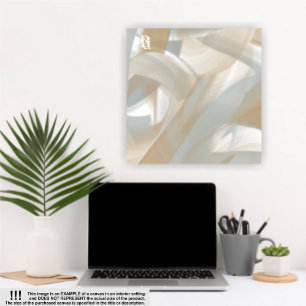 24x24" Sandy Tornado Trend Abstrakt Art Beige Leinwanddruck