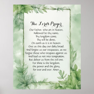 24x30 Das Lord's Prayer Poster drucken