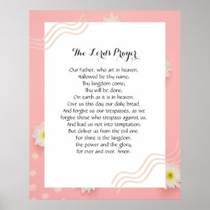 24x30 Poster Druck des Gebets des Herrn