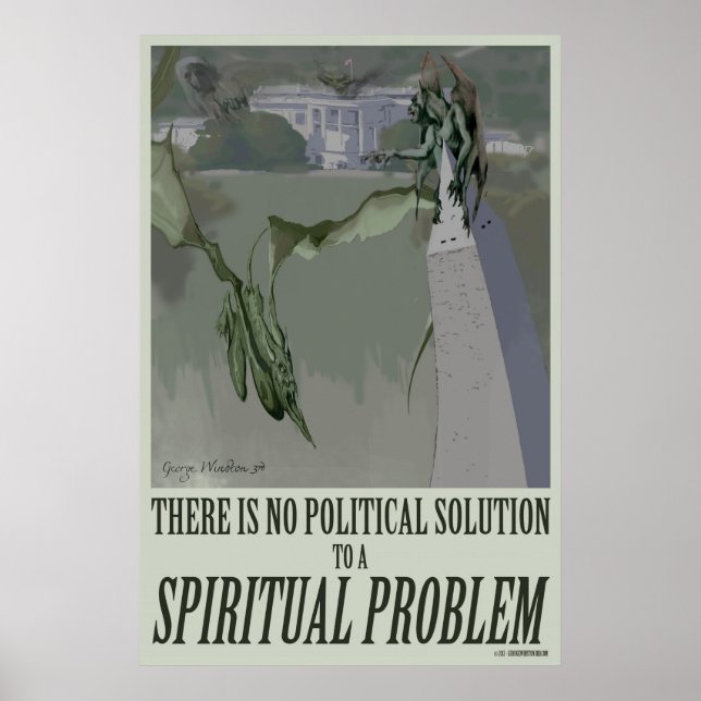 24x36 Problème spirituel Poster politique (Devant)