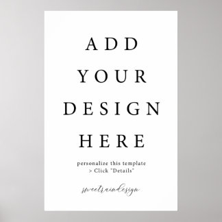 24x36" Vertikal/Portrait-Poster-Zeichen Poster