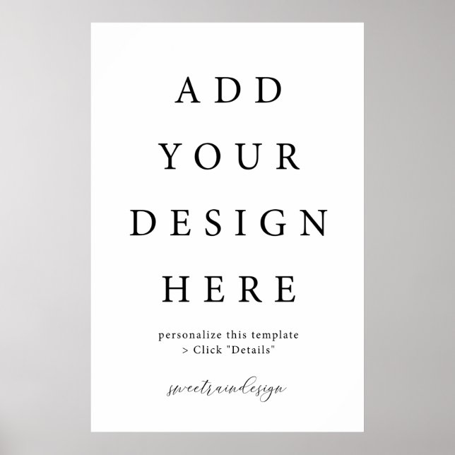 24x36" Vertikal/Portrait-Poster-Zeichen Poster (Vorne)