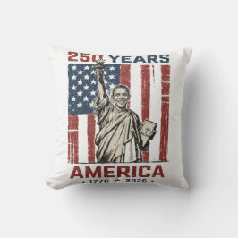 250. America Liberty Statue Obama Patriotische Str Kissen