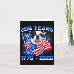 250 Amerika Jahre 1776 2026 American Bulldog Hund Karte