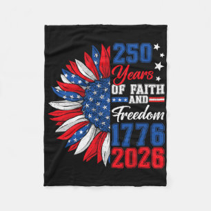 250 Amerika Jahre Freiheit 1776 2026 250. Geburtst Fleecedecke