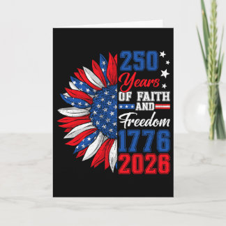 250 Amerika Jahre Freiheit 1776 2026 250. Geburtst Karte