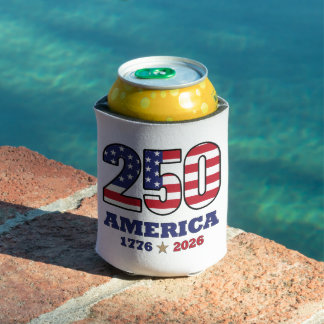 250 Amerika Patriotisches Flaggen-Design | 1776 20 Dosenkühler