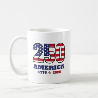 250 Amerika Patriotisches Flaggen-Design | 1776 20 Kaffeetasse