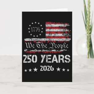 250. Amerika Wir 250 Jahre Wir, das Volk Geburtsta Karte