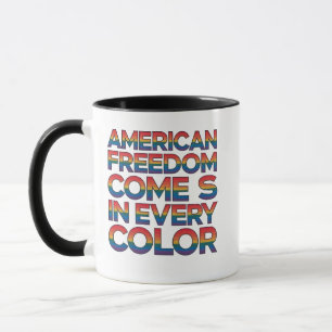 250. amerikanischer Freiheit kommt in jeder Farbe Tasse