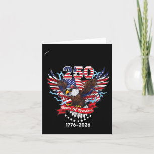 250. amerikanischer Geburtstag USA 1776-2026 Jubil Karte