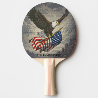 250 Anniversary USA Freedom 2026, American Flag Pi Tischtennis Schläger