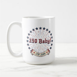 250 Baby America 250 Patriotic Fireworks Design Kaffeetasse