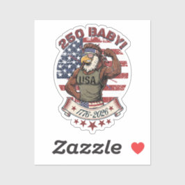 250 Baby! American Patriotic Eagle Flex 1776-2026 Aufkleber