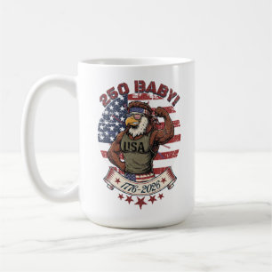 250 Baby! Amerikanischer Patriotischer Adler Flex  Kaffeetasse