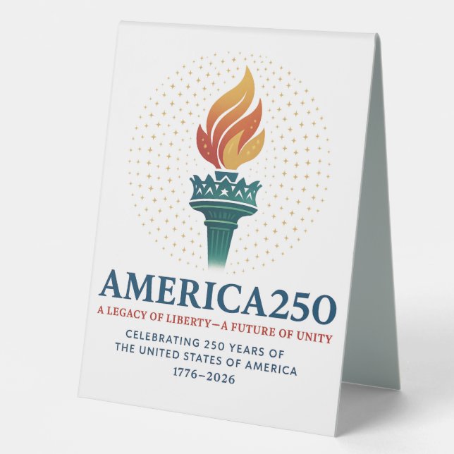 250 Birthday of the USA  Tischaufsteller (Vorderseite)