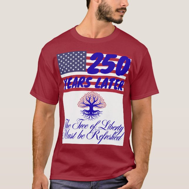 250 Freiheitsbaum  T-Shirt (Vorderseite)