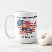 250. Geburtstag Amerika Tasse