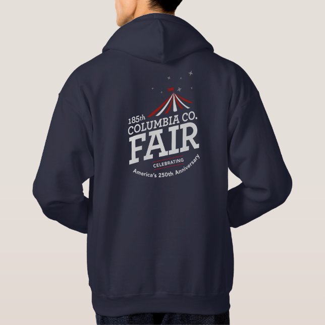 250 Herren Navy Kapuzenpullover Hoodie (Rückseite)