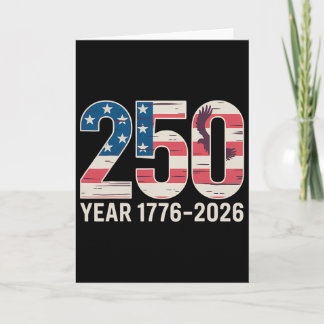 250 Jahr 1776-2026 Patriotische Feier Karte