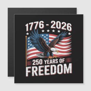 250 Jahre 1776 2026 250. 4. Juli Magnetkarte
